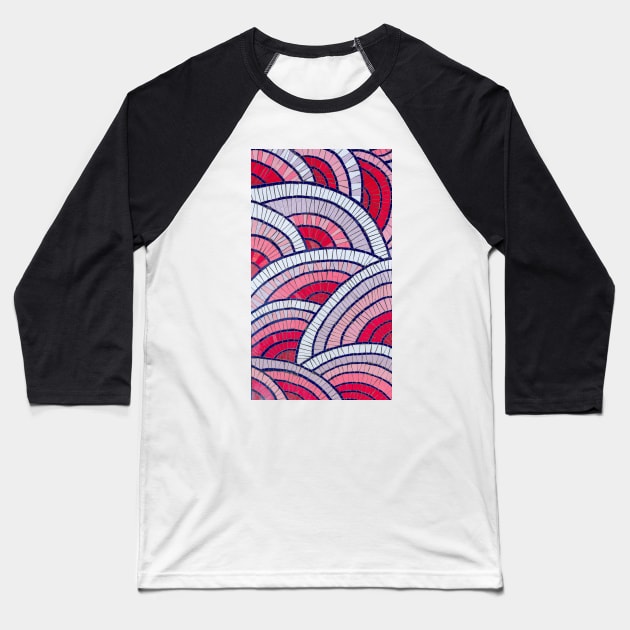 Colourful mosaic 2 Baseball T-Shirt by nikolaeftimov